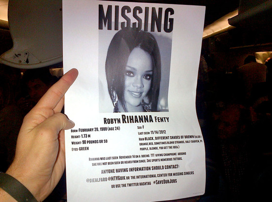 Rihanna Missing Poster Rihanna Missing Poster
